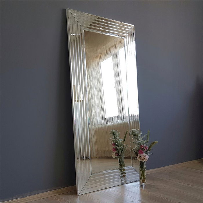 Hanah Home Espejo A305D Plateado de 60x100 cm